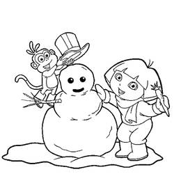 Dora the Explorer (Cartoons and Animated Shows) coloring page #189776 to print and color
