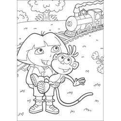 Dora the Explorer (Cartoons and Animated Shows) coloring page #189786 to print and color