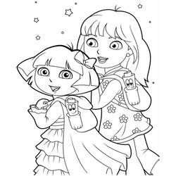 Dora the Explorer (Cartoons and Animated Shows) coloring page #189793 to print and color
