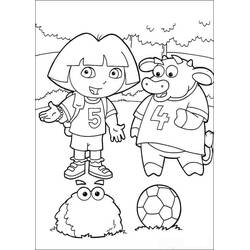 Dora the Explorer (Cartoons and Animated Shows) coloring page #189795 to print and color