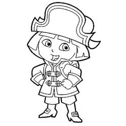 Dora the Explorer (Cartoons and Animated Shows) coloring page #189803 to print and color