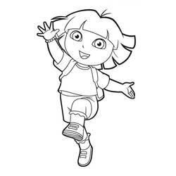 Dora the Explorer (Cartoons and Animated Shows) coloring page #189809 to print and color