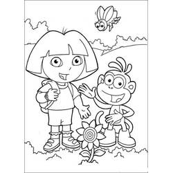 Dora the Explorer (Cartoons and Animated Shows) coloring page #189816 to print and color