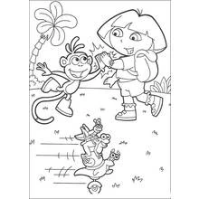 Dora the Explorer (Cartoons and Animated Shows) coloring page #29726 to print and color