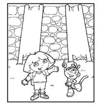 Dora the Explorer (Cartoons and Animated Shows) coloring page #29727 to print and color
