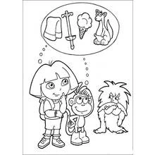 Dora the Explorer (Cartoons and Animated Shows) coloring page #29729 to print and color