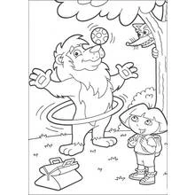 Dora the Explorer (Cartoons and Animated Shows) coloring page #29730 to print and color