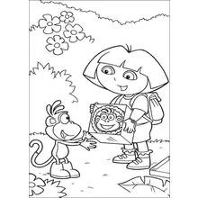 Dora the Explorer (Cartoons and Animated Shows) coloring page #29732 to print and color
