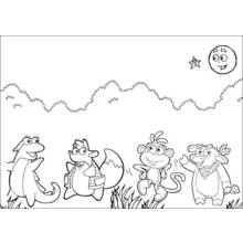 Dora the Explorer (Cartoons and Animated Shows) coloring page #29743 to print and color
