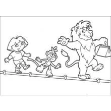 Dora the Explorer (Cartoons and Animated Shows) coloring page #29748 to print and color