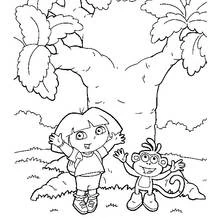 Dora the Explorer (Cartoons and Animated Shows) coloring page #29754 to print and color