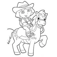 Dora the Explorer (Cartoons and Animated Shows) coloring page #29763 to print and color
