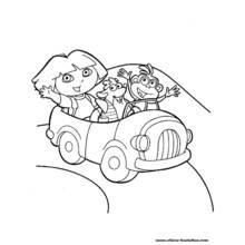 Dora the Explorer (Cartoons and Animated Shows) coloring page #29778 to print and color