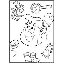 Dora the Explorer (Cartoons and Animated Shows) coloring page #29779 to print and color