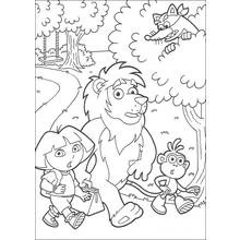Dora the Explorer (Cartoons and Animated Shows) coloring page #29782 to print and color