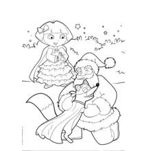 Dora the Explorer (Cartoons and Animated Shows) coloring page #29795 to print and color