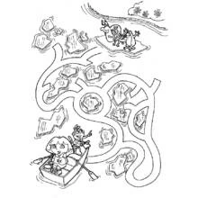 Dora the Explorer (Cartoons and Animated Shows) coloring page #29797 to print and color