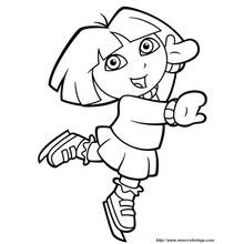 Dora the Explorer (Cartoons and Animated Shows) coloring page #29804 to print and color