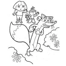 Coloring page: Dora the Explorer (Cartoons and Animated Shows) #29808 - Free Printable Coloring Pages