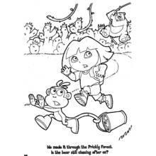 Coloring page: Dora the Explorer (Cartoons and Animated Shows) #29824 - Free Printable Coloring Pages