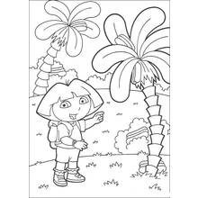 Dora the Explorer (Cartoons and Animated Shows) coloring page #29828 to print and color