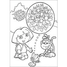Dora the Explorer (Cartoons and Animated Shows) coloring page #29837 to print and color