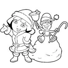 Dora the Explorer (Cartoons and Animated Shows) coloring page #29839 to print and color