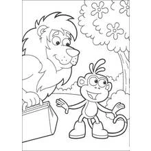 Dora the Explorer (Cartoons and Animated Shows) coloring page #29842 to print and color
