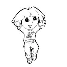 Dora the Explorer (Cartoons and Animated Shows) coloring page #29846 to print and color