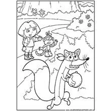 Dora the Explorer (Cartoons and Animated Shows) coloring page #29847 to print and color