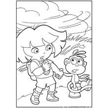 Dora the Explorer (Cartoons and Animated Shows) coloring page #29848 to print and color