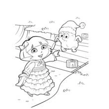 Dora the Explorer (Cartoons and Animated Shows) coloring page #29864 to print and color
