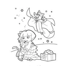 Coloring page: Dora the Explorer (Cartoons and Animated Shows) #29872 - Free Printable Coloring Pages