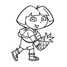 Dora the Explorer (Cartoons and Animated Shows) coloring page #29875 to print and color