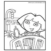 Dora the Explorer (Cartoons and Animated Shows) coloring page #29884 to print and color
