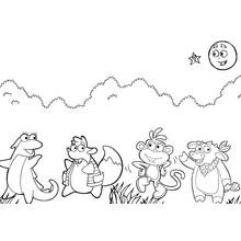 Dora the Explorer (Cartoons and Animated Shows) coloring page #29891 to print and color