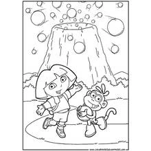Dora the Explorer (Cartoons and Animated Shows) coloring page #29894 to print and color