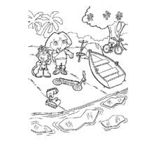 Dora the Explorer (Cartoons and Animated Shows) coloring page #29898 to print and color