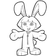 Dora the Explorer (Cartoons and Animated Shows) coloring page #29900 to print and color