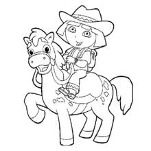 Dora the Explorer (Cartoons and Animated Shows) coloring page #29912 to print and color