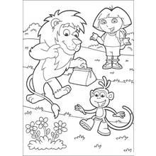 Dora the Explorer (Cartoons and Animated Shows) coloring page #29913 to print and color