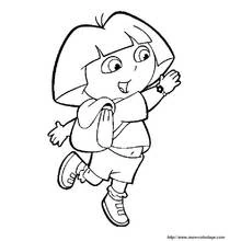 Dora the Explorer (Cartoons and Animated Shows) coloring page #29947 to print and color