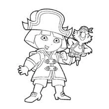 Dora the Explorer (Cartoons and Animated Shows) coloring page #29950 to print and color