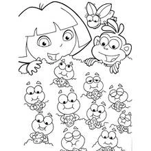 Dora the Explorer (Cartoons and Animated Shows) coloring page #29960 to print and color