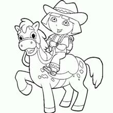 Dora the Explorer (Cartoons and Animated Shows) coloring page #29962 to print and color