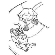 Dora the Explorer (Cartoons and Animated Shows) coloring page #29980 to print and color