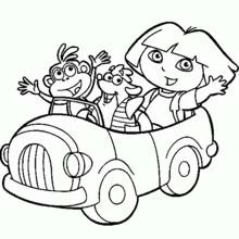 Dora the Explorer (Cartoons and Animated Shows) coloring page #29988 to print and color