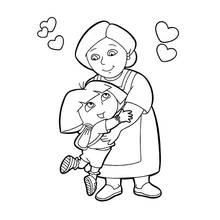 Dora the Explorer (Cartoons and Animated Shows) coloring page #30004 to print and color