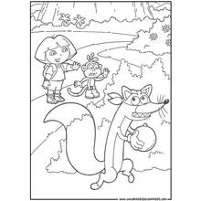 Dora the Explorer (Cartoons and Animated Shows) coloring page #30022 to print and color