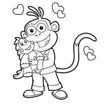 Dora the Explorer (Cartoons and Animated Shows) coloring page #30077 to print and color